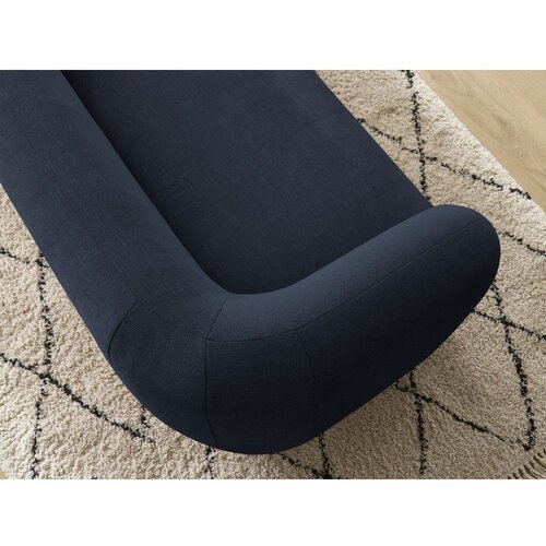 Bobochic Paris Temno modra sedežna garnitura iz &amp;scaron;enilje 160 cm Celine &amp;ndash; Slike