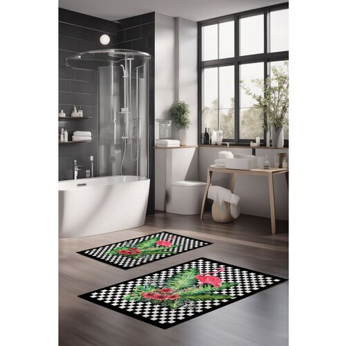  CT-5272 multicolor bathmat set (2 pieces) Slike