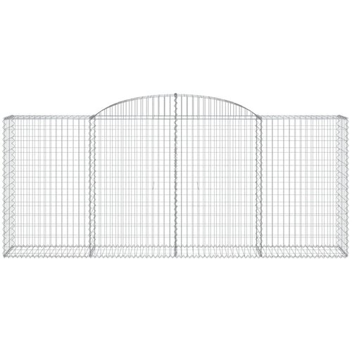  Lučne gabionske ko&amp;scaron;are 8 kom 300x50x120/140cm pocinčano željezo Slike