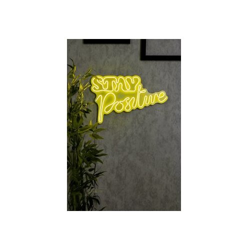 WALLXPERT dekorativna plastična led rasveta stay positive yellow Cene