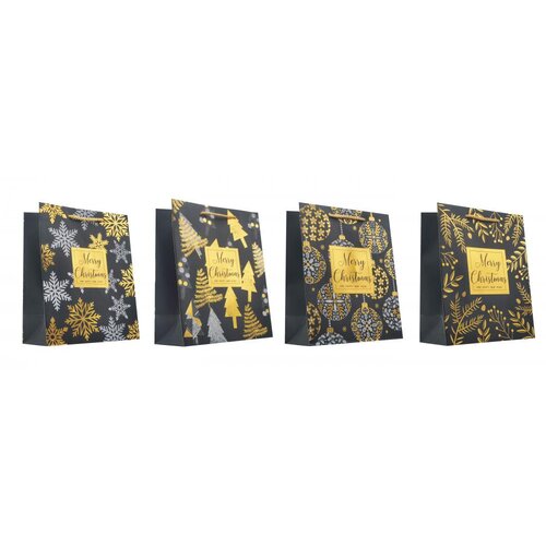  Vrečka darilna a5 18x10x23cm novoletni motiv delux PROMOCIJA Cene