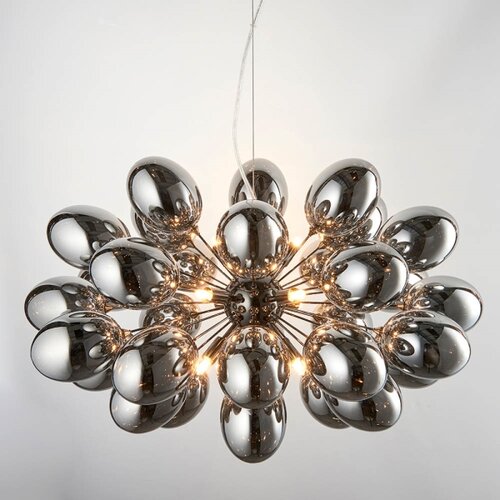  Endon 80124 - Visilica na sajli INFINITY 8xG9/28W/230V crna/zadimljena Slike