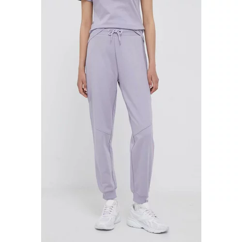 Calvin Klein Jeans Spodnji del trenirke vijolična barva