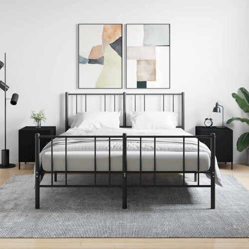  Noćni ormarići 2 kom crni 40 x 40 x 50 cm od konstruiranog drva Cijene