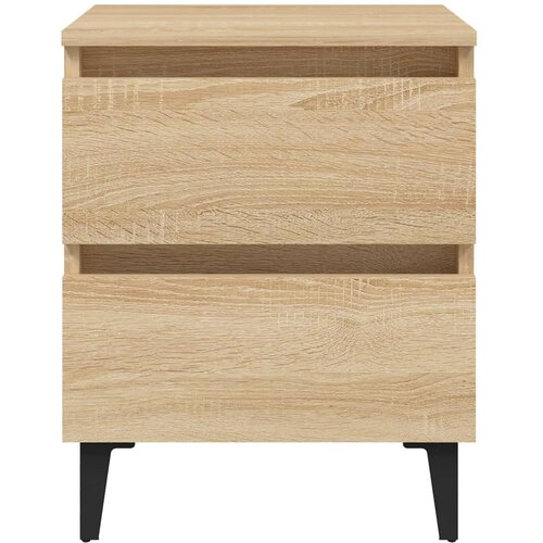  Noćni ormarići 2 kom boja hrasta 40x35x50 cm konstruirano drvo Slike