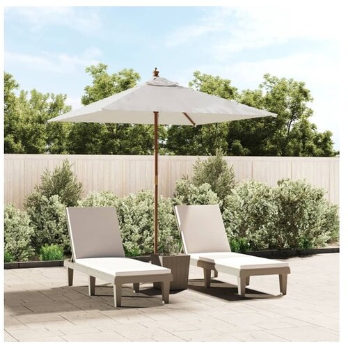  Vrtni suncobran s drvenim stupom boja pijeska 198x198x231 cm Cijene