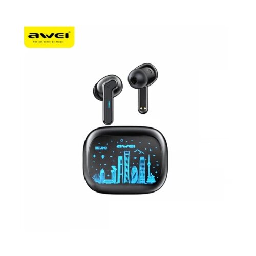 Awei Bluetooth Slušalice Bubice T53 ANC, crne Cene