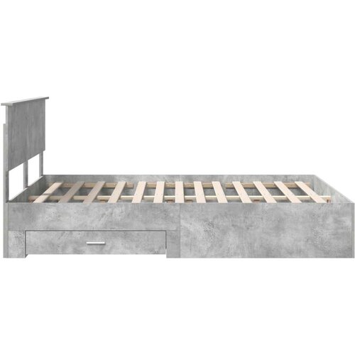  Okvir za krevet s uzglavljem Betonski sivi 160 x 200 cm Slike