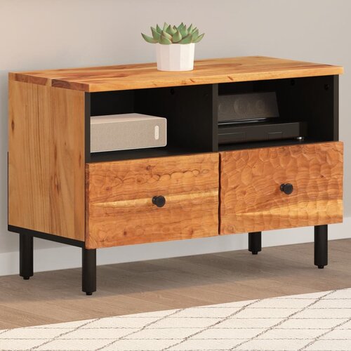  The Living Store TV omarica 70x33x46 cm trden akacijev les - TV Omarica, (21555345) Slike