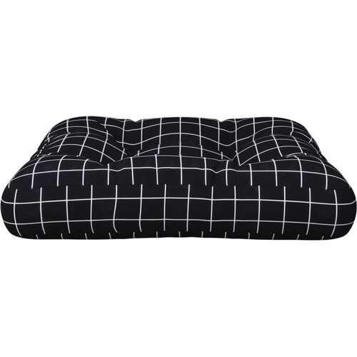  Jastuk za palete crni karirani 58x58x10 cm od tkanine Oxford Slike