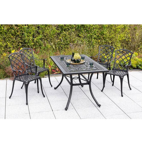 Gardenson vrtni set rhodos, barva grafita, 5-Delni Slike