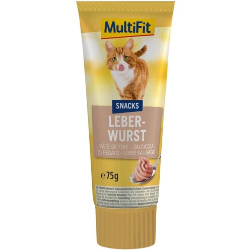 MultiFit pribolj&scaron;ek za mačke Pate jetrna klobasa 75 g Cene