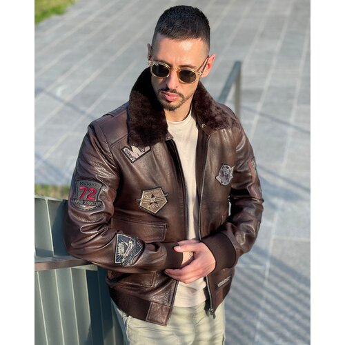 La Force Fashion mu&scaron;ka  Mario Zenetti kožna jakna Mancini - Braon Cene