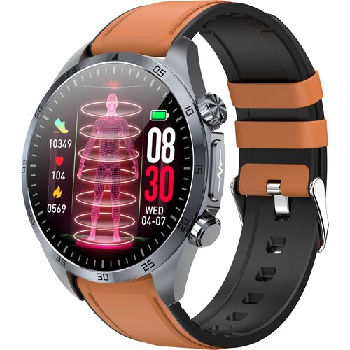 INF Pametna ura z usnjeno zapestnico Brown, (21402371) Slike