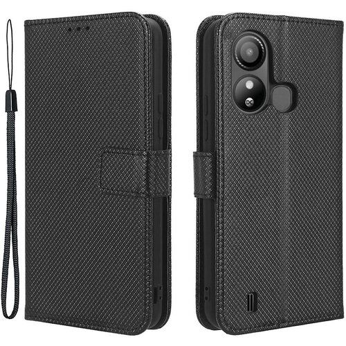 INORCO Torbica s stojalom iz PU usnja za ZTE Blade L220, ovitek za telefon z diamantno teksturo, proti praskam, denarnica, odporen proti prahu, (22036017) Slike