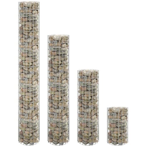 VidaXL Kružne gabionske povi&amp;scaron;ene gredice 4 kom &amp;Oslash;30 x 50/100/150/200 cm Slike