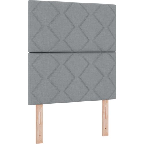 VidaXL led uzglavlje dizajn dijamantskih blokova svjetlosivo 80 cm tkanina, uzglavlje dizajn dijamantskih blokova svjetlosivo 160 cm tkanina Slike