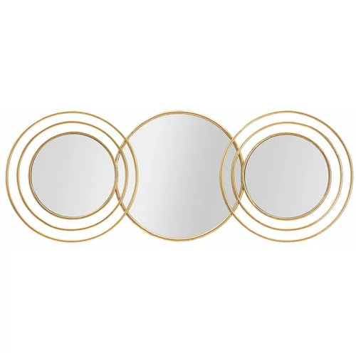 Mauro Ferretti zidno ogledalo u zlatnom dekoru Triply Round, 79 x 30 cm