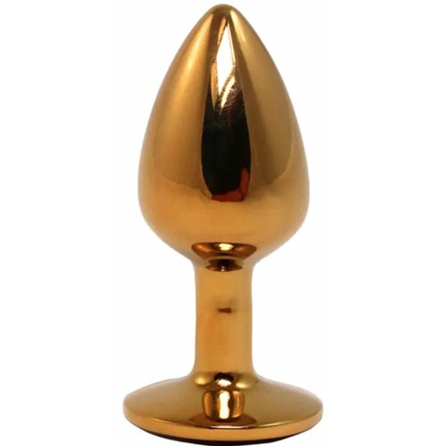Fantasy toys anal butt plug metal gold s Cene