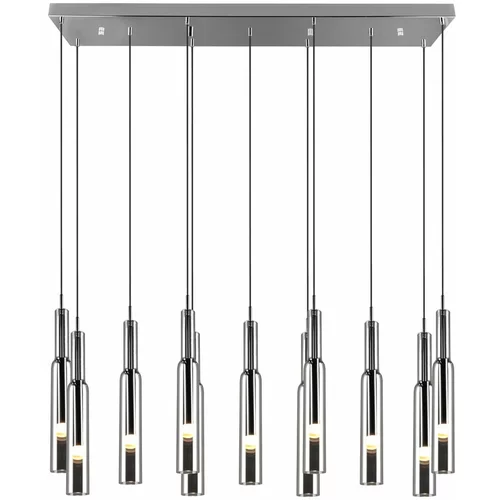 Trio Select LED viseća svjetiljka u srebrnoj boji sa staklenim sjenilom Lucent –