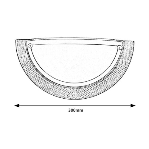  Brilagi - Zidna lampa ORBIS 1xE27/60W/230V 30 cm borovina Slike
