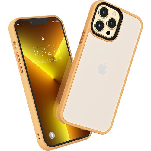 NIKCORP Za&scaron;čitni ovitek za iPhone 13 Pro Max, oranžen, matiran in prosojen dizajn, napredna za&scaron;čita za zaslon in kamero, (5000138943) Cene