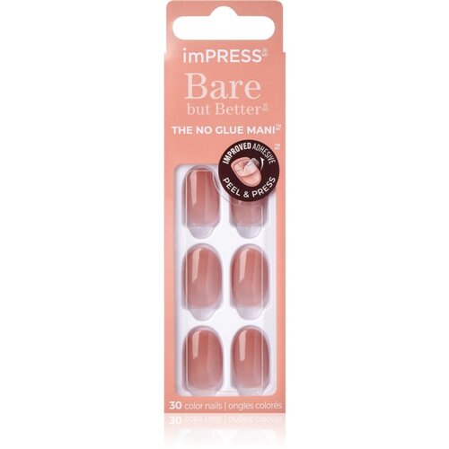 Kiss imPRESS Bare but Better umetni nohti Charmer 30 kos Slike