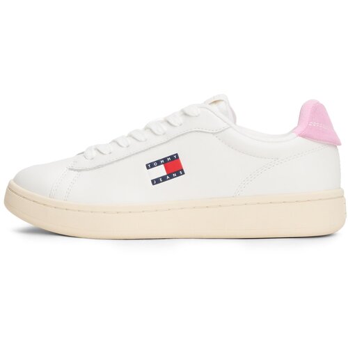 Tommy Jeans Niske tenisice 'ARCHIVE 98' ecru/prljavo bijela / mornarsko plava / svijetloroza / crvena Cijene