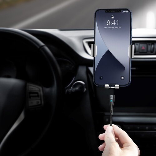 Baseus Zinc USB Type C - Lightning magnetski kabel Power Delivery 20 W 2 m crna Slike