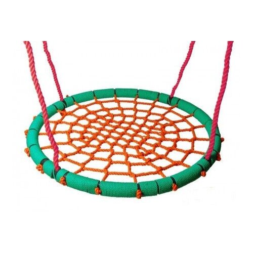 Jungle Gym Ljulja&amp;scaron;ka gnezdo prečnik 100cm narandžasto-zelena Slike