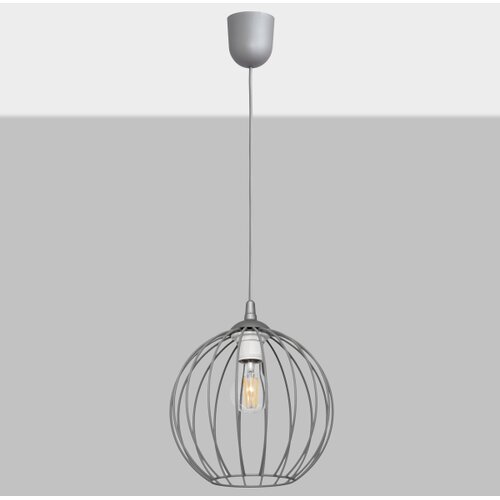  Luster na sajli MERCURE 1xE27/15W/230V siva Slike