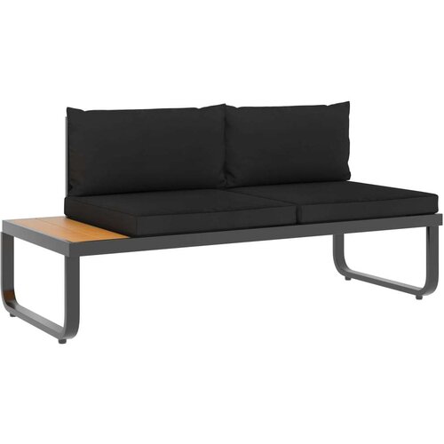 VidaXL 5dijelna vrtna kutna garnitura s jastucima od aluminija i WPC-a Slike