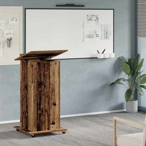  Podij s ladicama Staro drvo 55 x 55 x 107 cm Konstruirano drvo Cijene