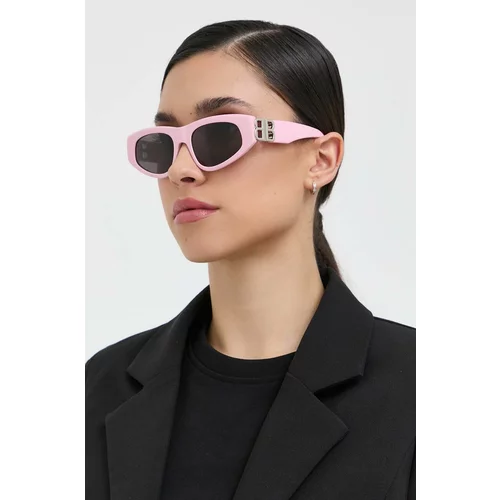 Balenciaga Sončna očala BB0095S ženska, roza barva