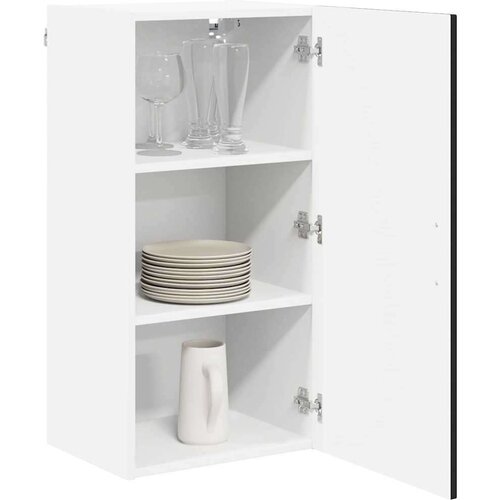 VidaXL zidni kuhinjski ormarić crna 40 x 31 x 80 cm konstruirano drvo Slike