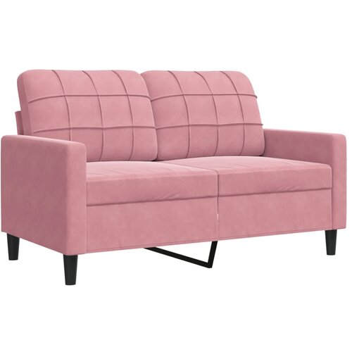 vidaXL Kavč dvosed roza 120 cm žamet, (21255987) Cene