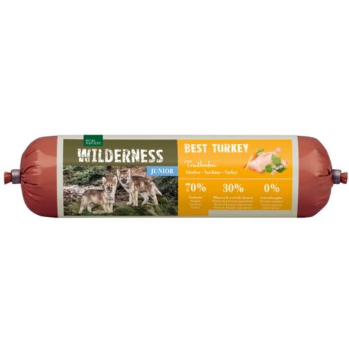 Real Nature Wilderness Junior Best Turkey - puran z ajdo in jabolkom 800g klobas Cene