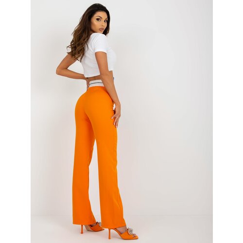 Fashion Hunters Orange elegant flowing trousers Slike