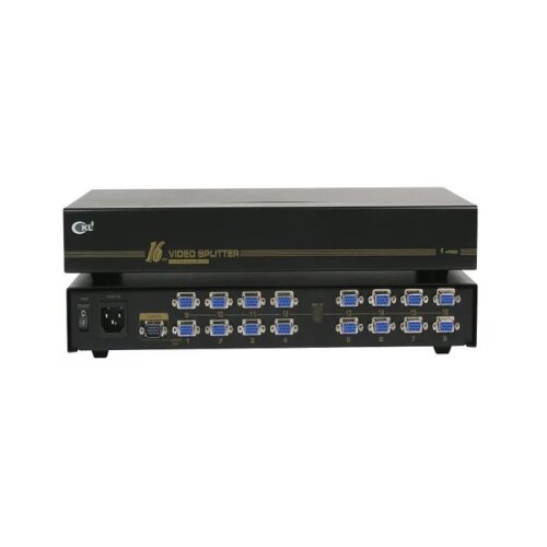  vga spliter CKL-916B 1-IN/16-OUT bandwidth 450MHz, 2048x1536p, extend the signal up to 75m, rackmount 19&amp;quot; Slike