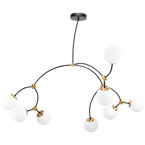 Toolight Stropni luster BLACK MAT APP1673-8CP Slike