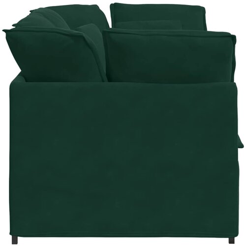  Modularna sofa s jastucima, bar&amp;scaron;unasta tamnozelena Slike