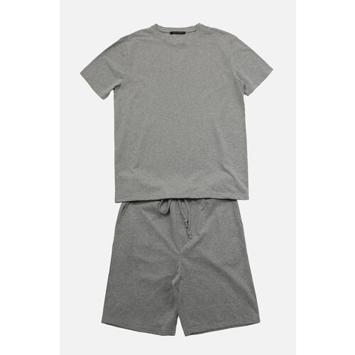 Trendyol Gray Men&amp;#039;s Regular Fit Pajamas Set Slike