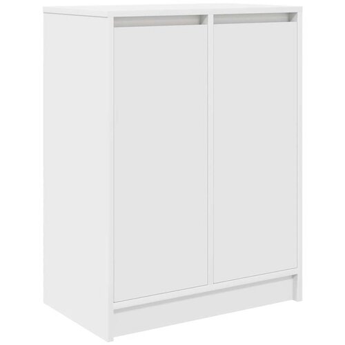 Maison Chic Omarica za obutev - Kopa za čevlje bela 57x34x76 cm inženirski les, (21776409) Slike