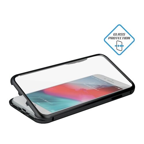 NOBRAND Etui Magnetic Full Glass za iPhone XS Max - črn Slike
