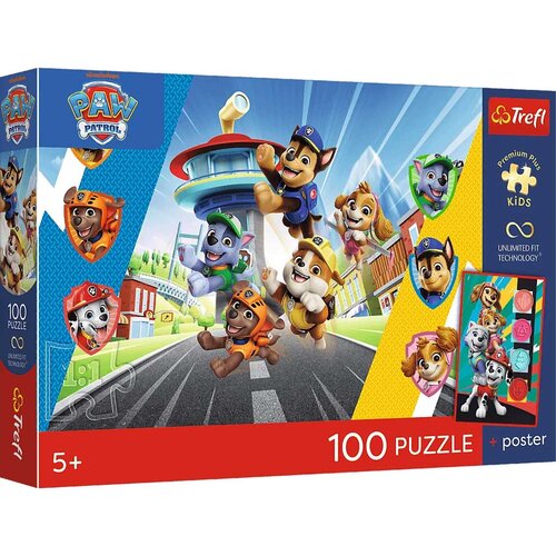 Trefl Psići u ophodnji 100-dijelni UFT puzzle s posterom - Cijene