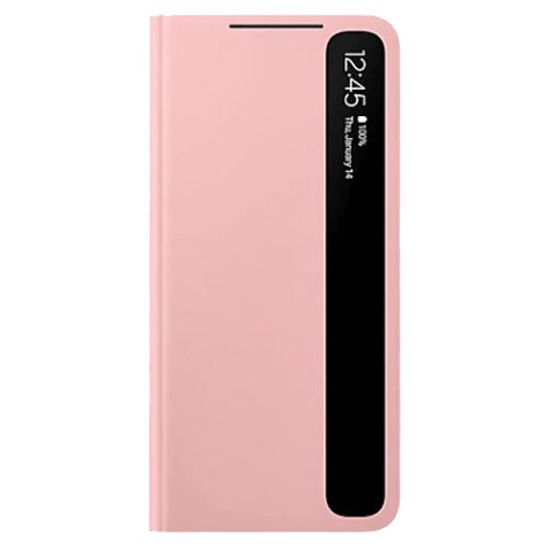 Samsung original torbica clear view ef-zg991cpe za galaxy s21 g991 - roza Slike