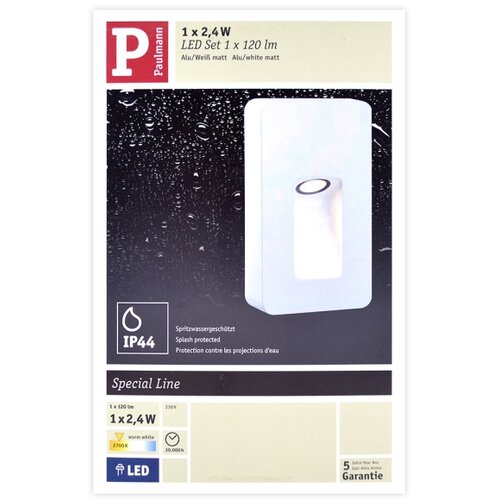 PAULMANN 93809 - LED/2,4W IP44 Spolja&amp;scaron;nje zidno svetlo SPECIAL LINE 230V Slike