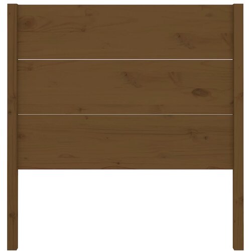  Uzglavlje smeđa boja meda 81 x 4 x 100 cm od masivne borovine Slike