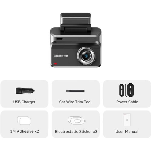 Oem Dash Cam, 4K snemanje, sistem z dvojno kamero -Z50 Pro Spredaj -Brez SD kartice, (5000138774) Slike
