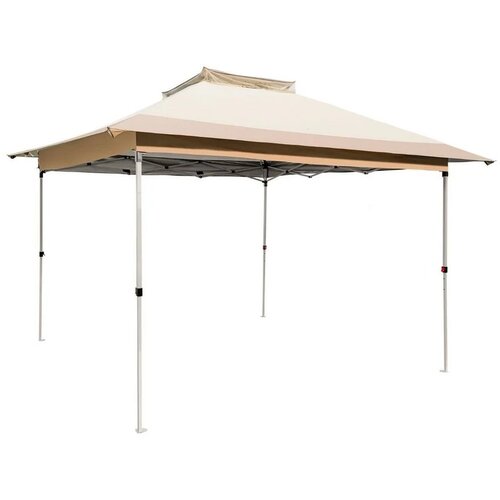 Gazebo paviljon sa mehanizmom 350x350cm Braon Cene